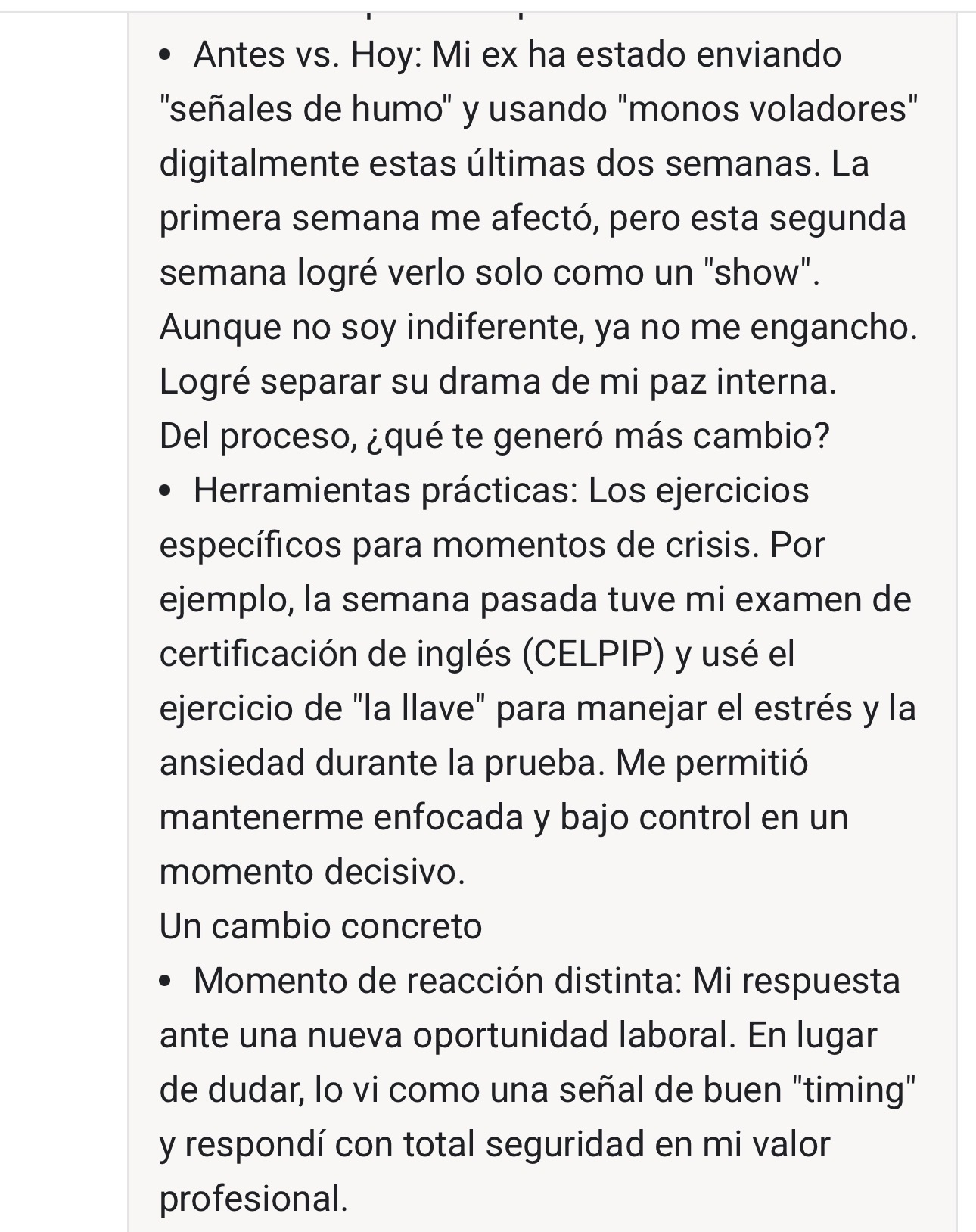 Testimonio de una participante de NeuroReset 21®