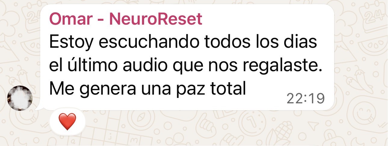 Testimonio de una participante de NeuroReset 21®